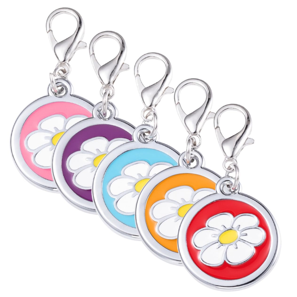Toyvian 5 Set Targhetta Identificativa Per Animali Domestici Medagliette Personalizzabili Per Collare Accessori Decorativi Per Cane E Design E Vivaci 5 Pezzi*5