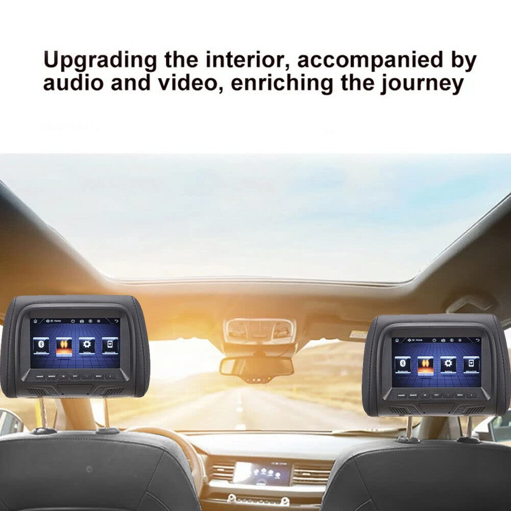 7Inch Touch Screen Car Poggiatesta Monitor Lettore MP5 Cuscino Monitor Supporto Video Sync/Link Specchio