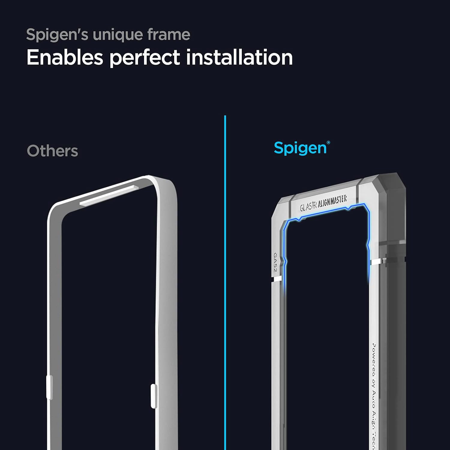 Spigen 2 Pack AlignMaster Tempered Glass Screen Protector for Samsung Galaxy A52 - Image 5