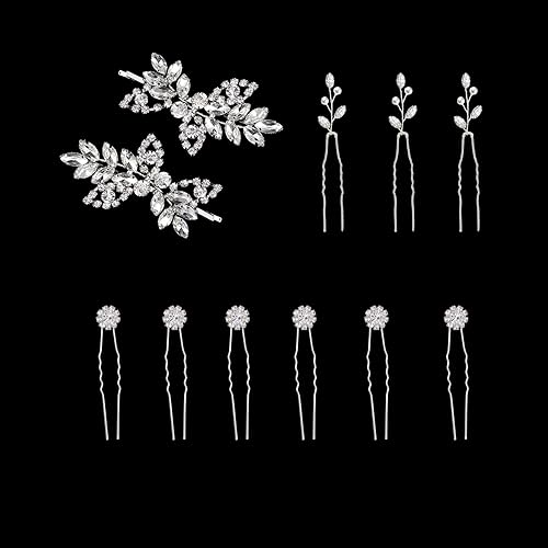 Juego de accesorios para el cabello para mujeres, horquillas para el cabello, pinzas para el cabello, tocados, joyería para niñas para novias y