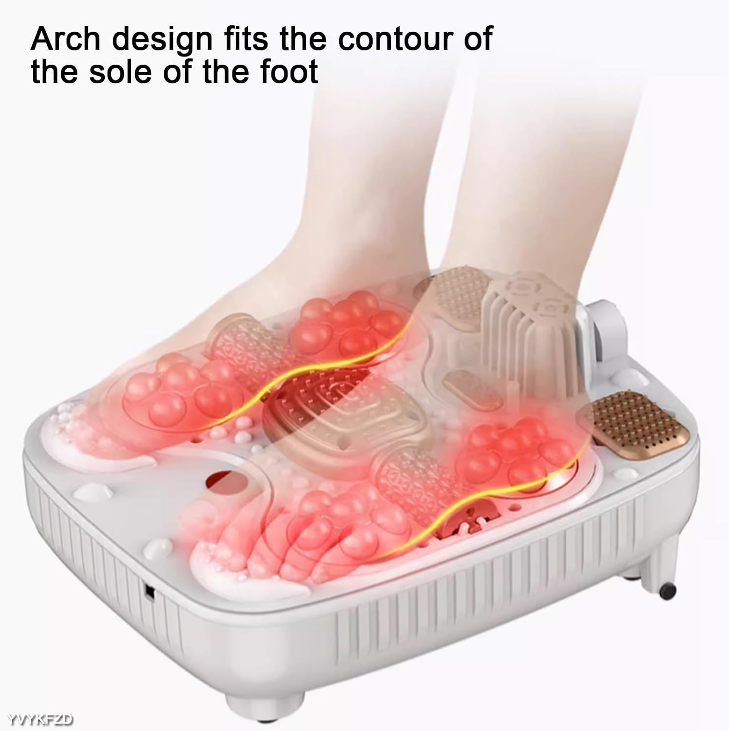 YVYKFZD Portable Foot Spa Bath, Foot Bath Basin Massager, Foot Soak Tub with Lid, Heat, Bubbles, Temperature Control, for Tired Feet, Relieve Feet Muscle Pain (Color : A)