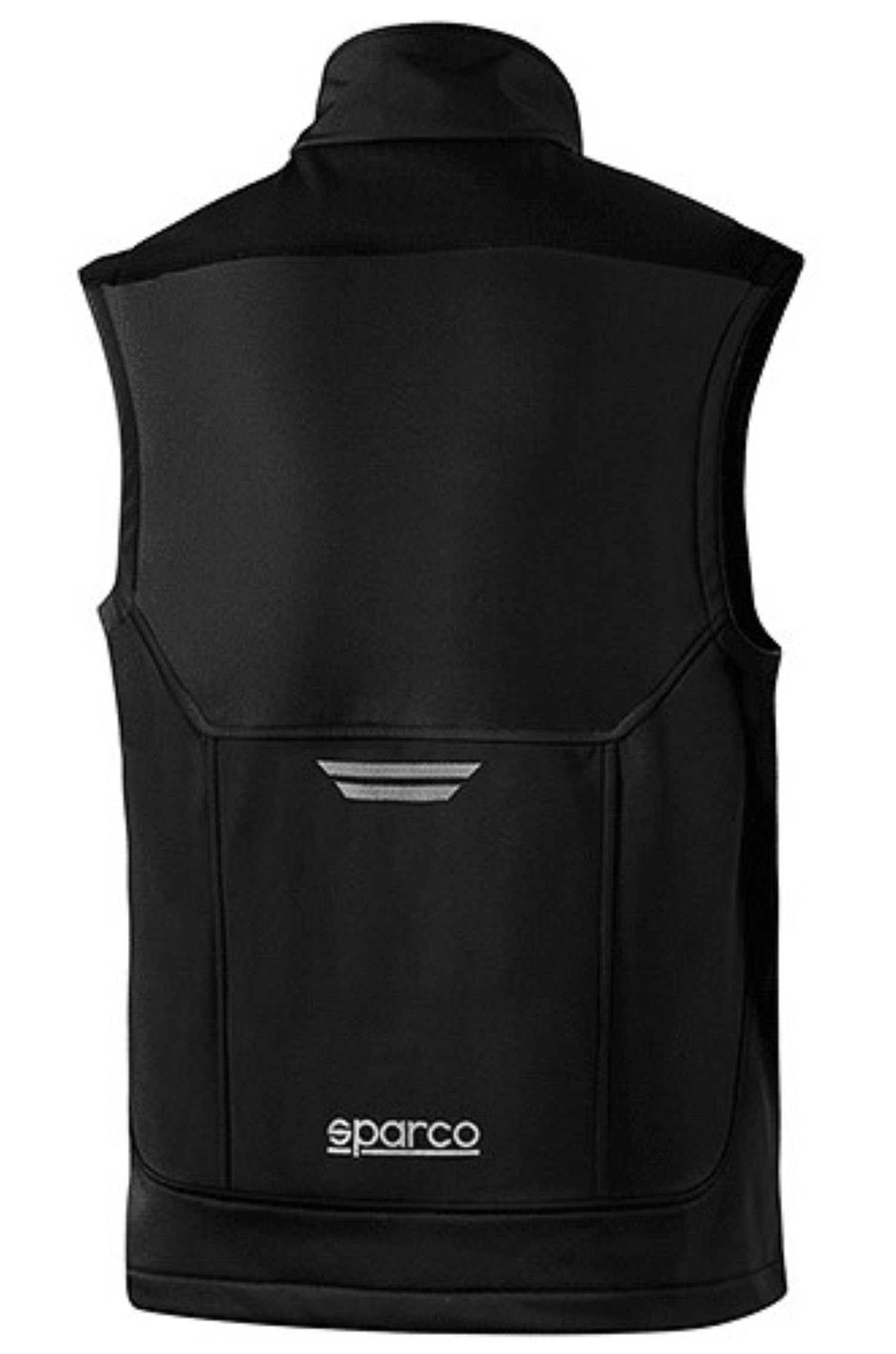 Sparco - Chaleco Tech Illinois GSVF - Ligero y Cómodo - Refuerzos Antiabrasión - Cremallera Impermeable - Alta Visibilidad - Talla L