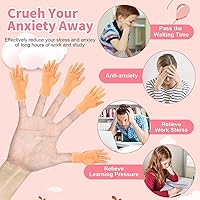 Vista 7 de 30 piezas de diminutas manos de dedo, mini marionetas de goma para dedos, manos pequeñas en miniatura realistas, lindas manitas para regalos