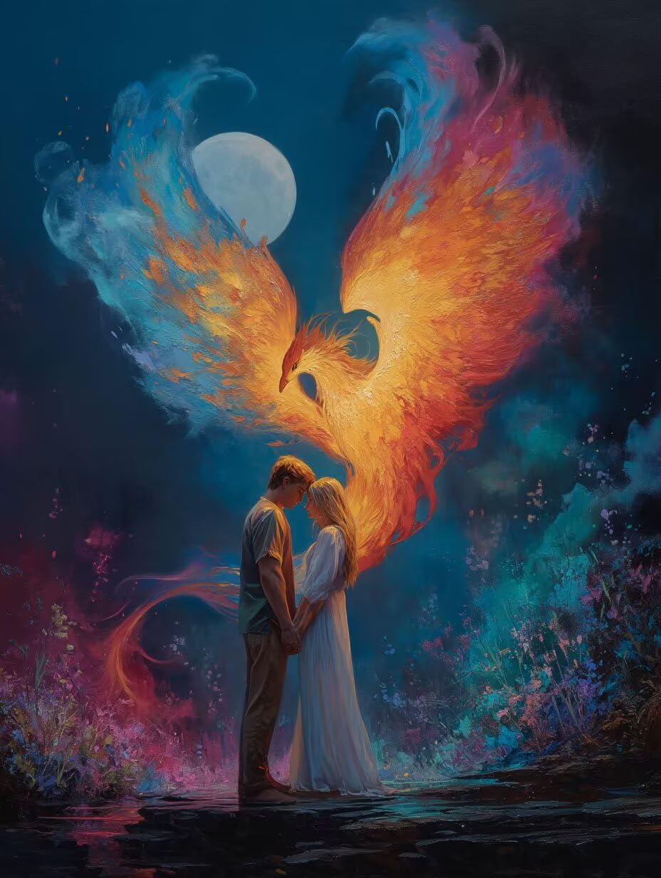 Drewniane puzzle dla dorosłych 3000, zabawne puzzle, para Phoenix YHPGL1