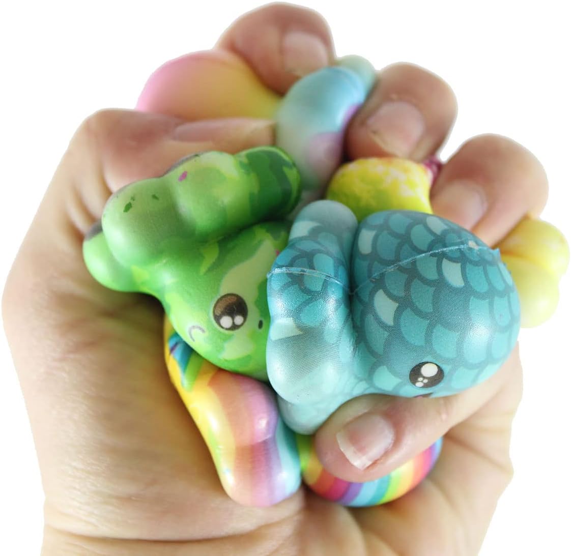 Set of 24 Cute Octopus Micro Slow Rise Squishy Toys - Mini Animal Fidgets - Memory Foam Party Favors, Prizes, OT (Random Selection)