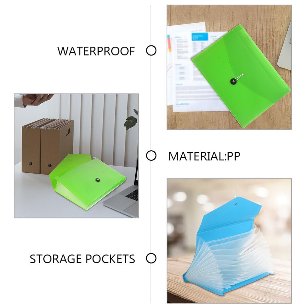 Foldery, Menedżer plików 2 szt. 13 kieszeni rozkładany papierowy organizer do dokumentów przenośny akordeonowy uchwyt na dokumenty list A4 papierowy dokument paragon przechowywanie rachunków