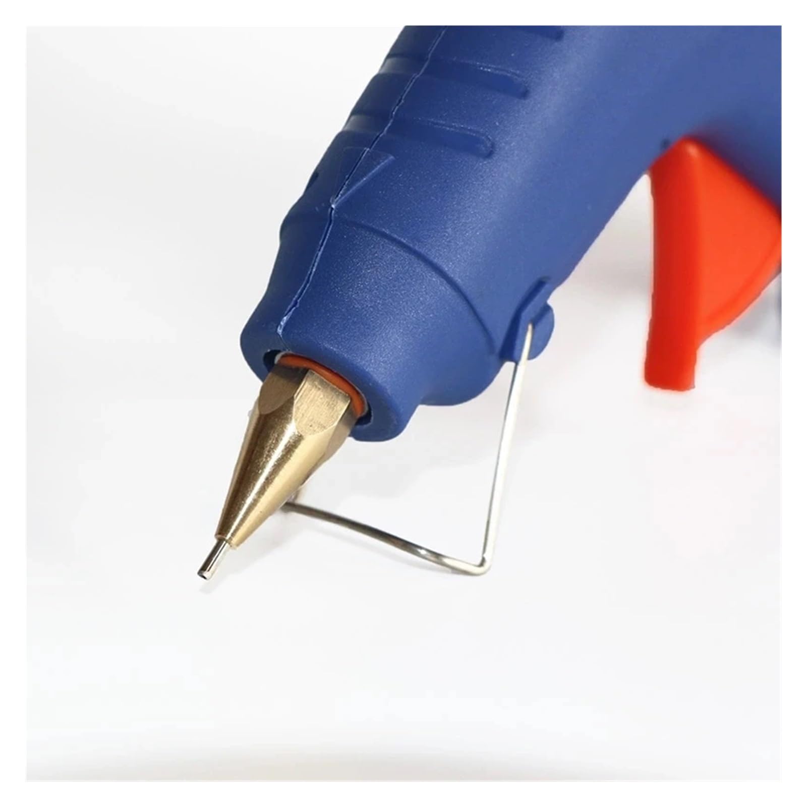 Pistola for Colla a Caldo da 40 W/60 W, ugello in Rame Puro di Piccolo Diametro da 1 mm, con Interruttore ON/off Stick di Colla da 11 mm artisti Fai da Te, Arte, c(Blue,60w)