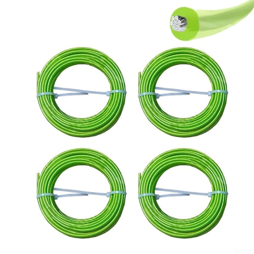 Hilo Desbrozadora para acero Nylon 2.4mm Corte Uniforme Hilo(4packs 2.4mm*5M)