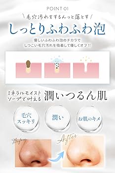 Amazon | Fleuri(フルリ) ミネラルモイストソープ 洗顔石鹸 無