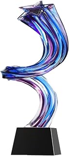 Trophies, Crystal Glazed Trophies Creative Design Free Engraving Typesetting, Corporate Team Annual Meeting Excellent Staff Honor Trophies