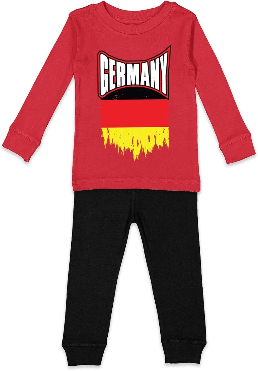 Tcombo Germany Torn Flag - German Strong Pride Kids Shirt & Pants Set