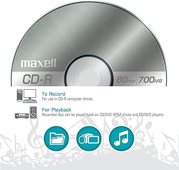 MXLCDR8010PK - Maxell 80MIN 10PK 700MB CDR