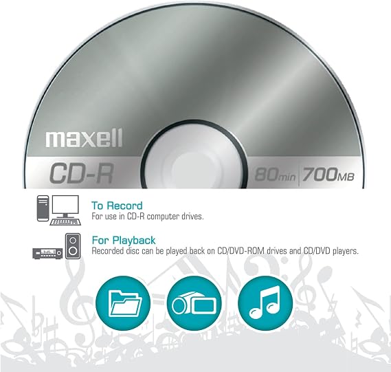 MXLCDR8010PK - Maxell 80MIN 10PK 700MB CDR