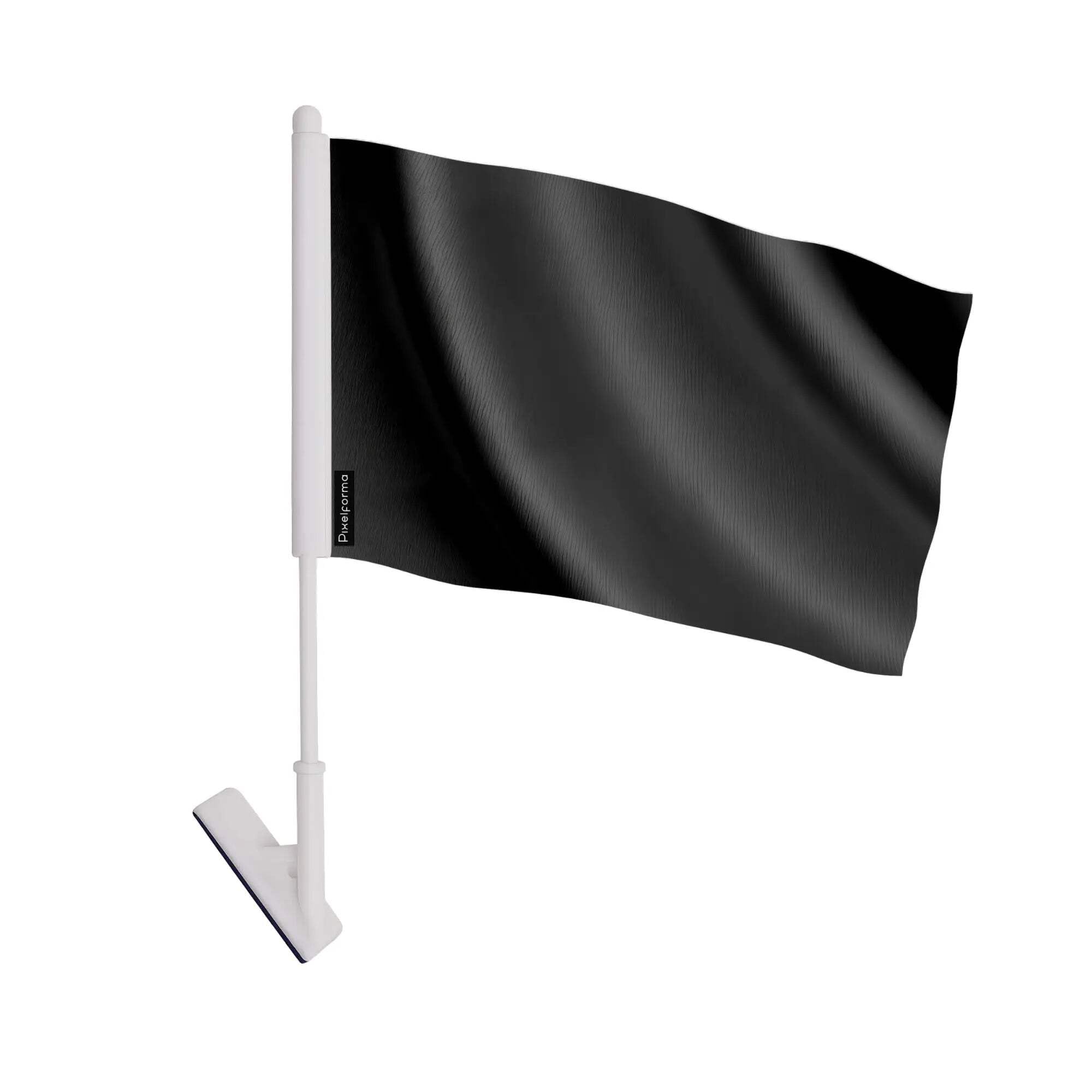 Drapeau adhésif noir en polyester pour décoration de table