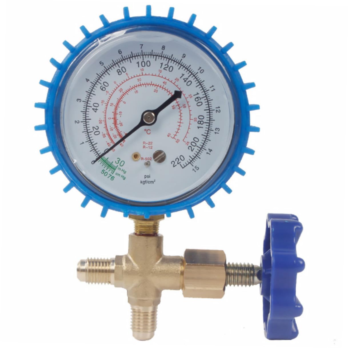 Abaodam Automotive Service Tool Manifold Gauge Set with Hoses Silicone Oil Kit for Car Ac Pressure Measurement and Charging Random Color