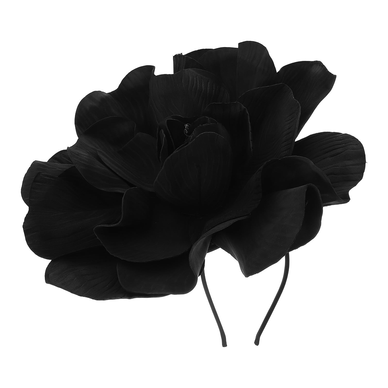Tocados para mujer cómodos: soluciona tu look de invitada de boda con este tocado negro 8
