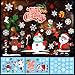 HOWAF Navidad Papá Noel Muñeco de Nieve Alce de la Navidad Pegatina Calcomanías electrostáticas Ventanas Decoración Adornos navideños Vinilo Ventana Pegatinas de Pared