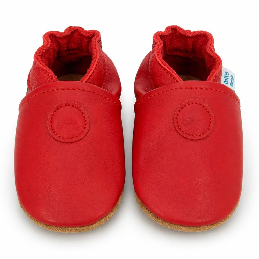 Dotty Fish Calzado Minimalista para bebés y niños. Zapatos Unisex de Piel Suave con Suela Antideslizante. Ligeros, Flexibles, Respirable y aprobados por podólogos. Tobillo elástico. De 0 a 4 años — view 10