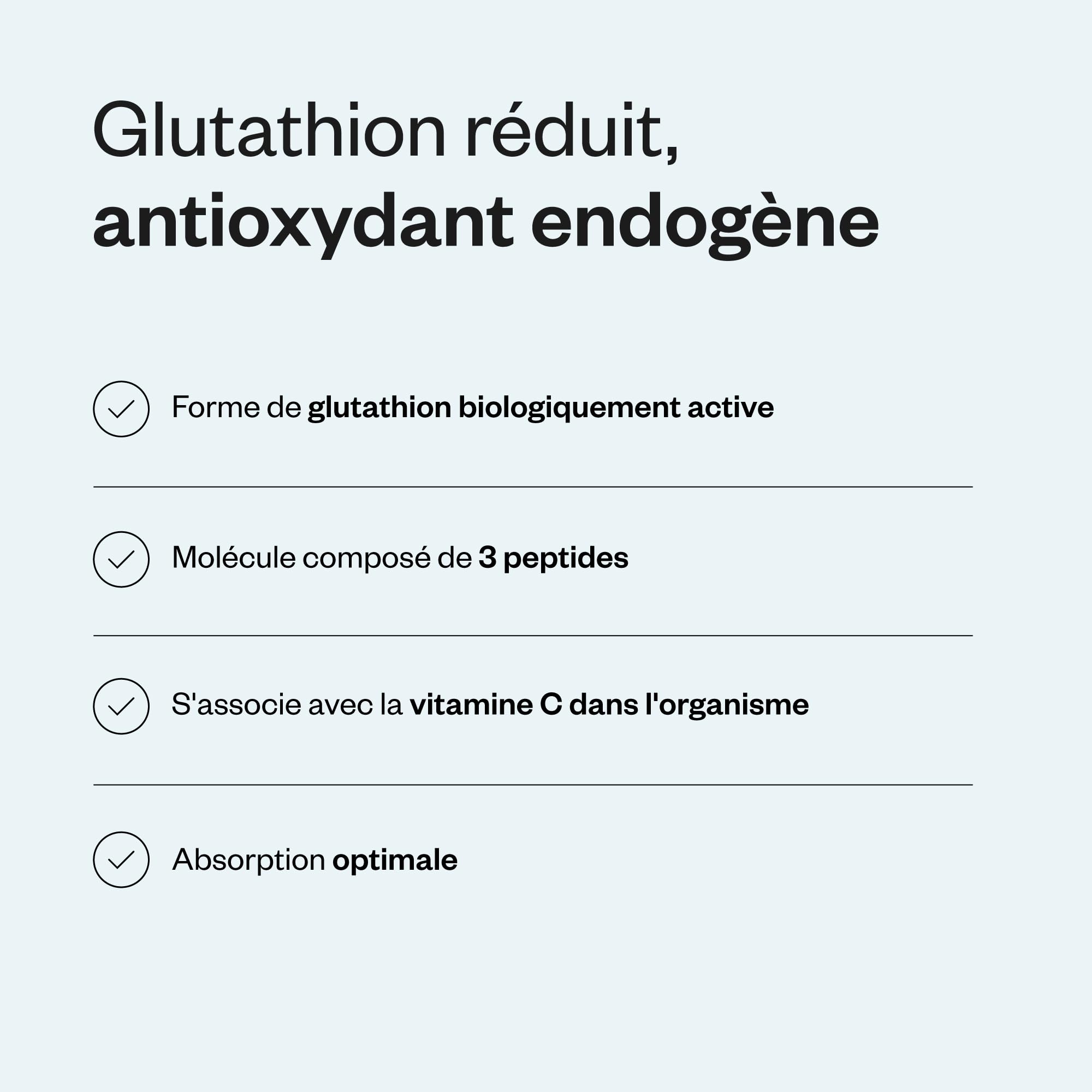 Glutathione Réduit (GSH) - Antioxidant - Vegan - Sans Gluten - SuperSmart