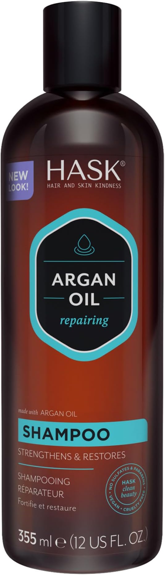 Argan Oil Shampoo, Repairing for all hair types, colour safe, and cruelty-free - 1 355mL Bottle