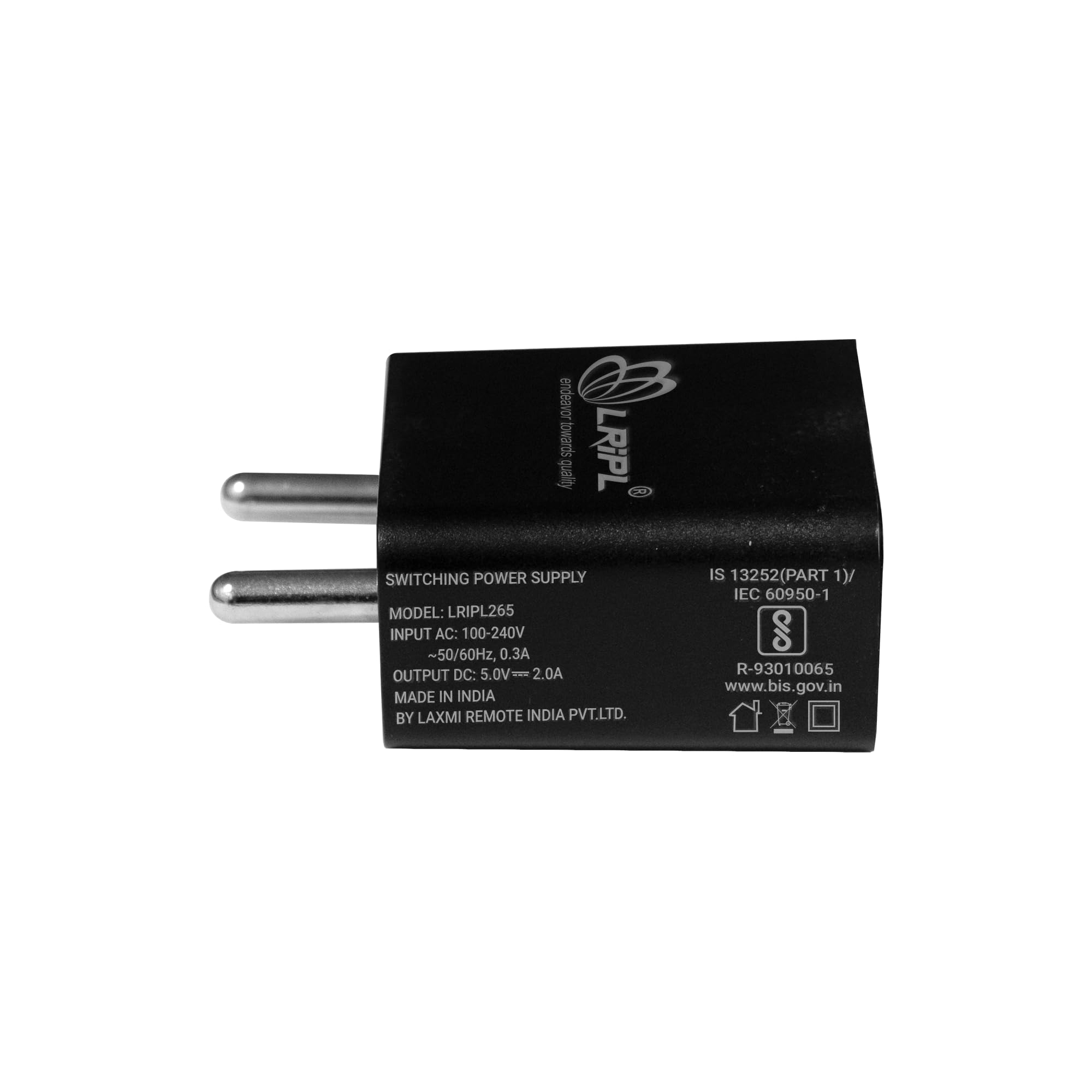 LRIPL 5V 2A Mobile Charger Adapter Wall Charger | USB Power Adaptor | 10 Watt Wall Charger Compatible with Smartphones, Headphones, Speaker and Many Deivces - Bis Certified — Amazon image 6