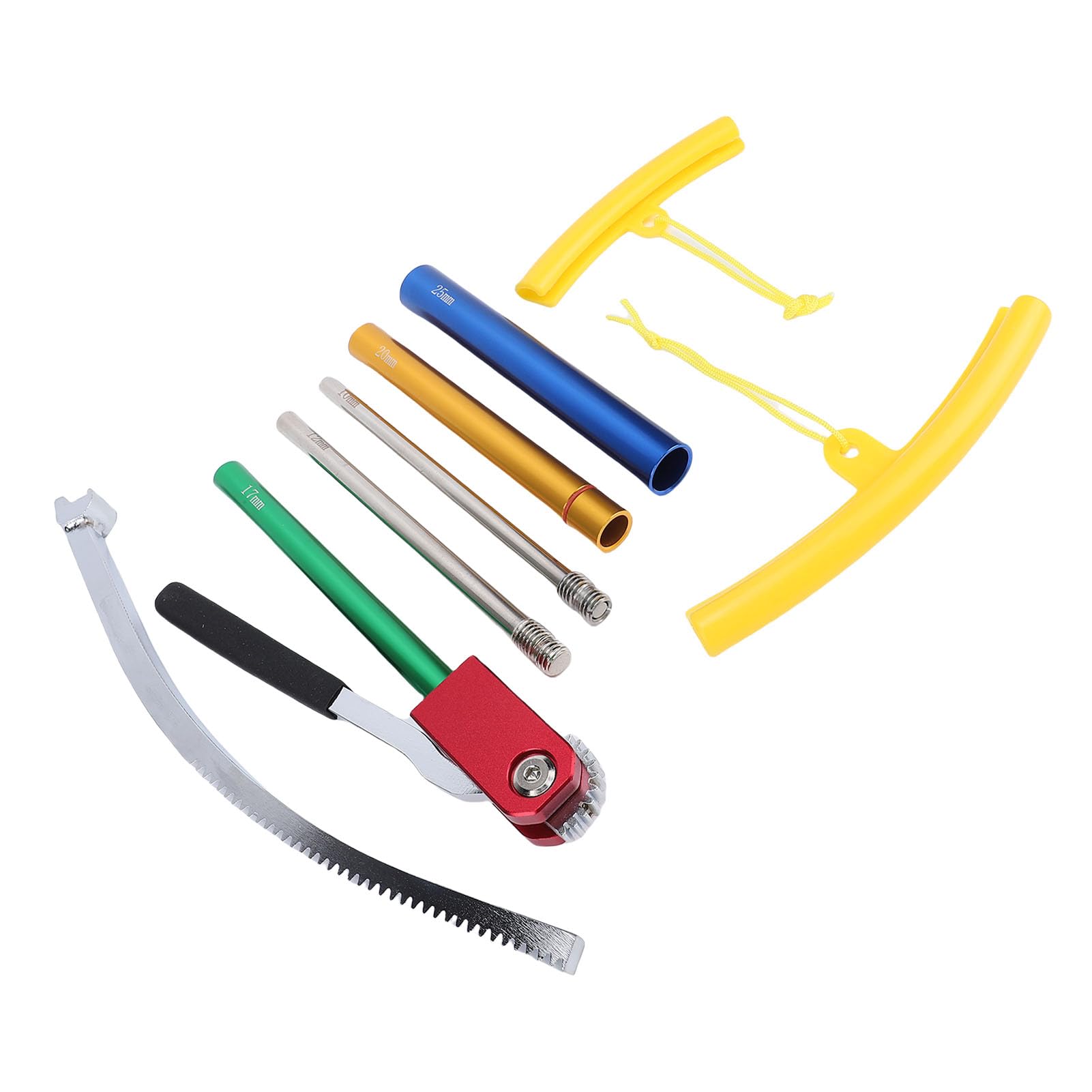 SIXRUN Kit de de Neumáticos para Moto de Cross, Herramientas de Montaje de Neumáticos Compactas y Portátiles para Cambios sin Esfuerzo en Ruedas de 16 a 21 Pulgadas, Material de Acero