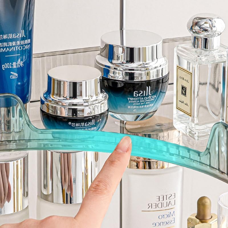 Miniatura 3 de Organizador de baño, bandejas de tocador para baño, estante organizador de maquillaje para cuidado de la piel, organizador de tocador, estante de