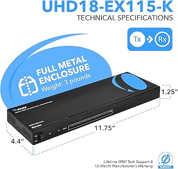 Amazon.com: OREI 1x8 HDMI Extender Splitter 4K, Multiple Over