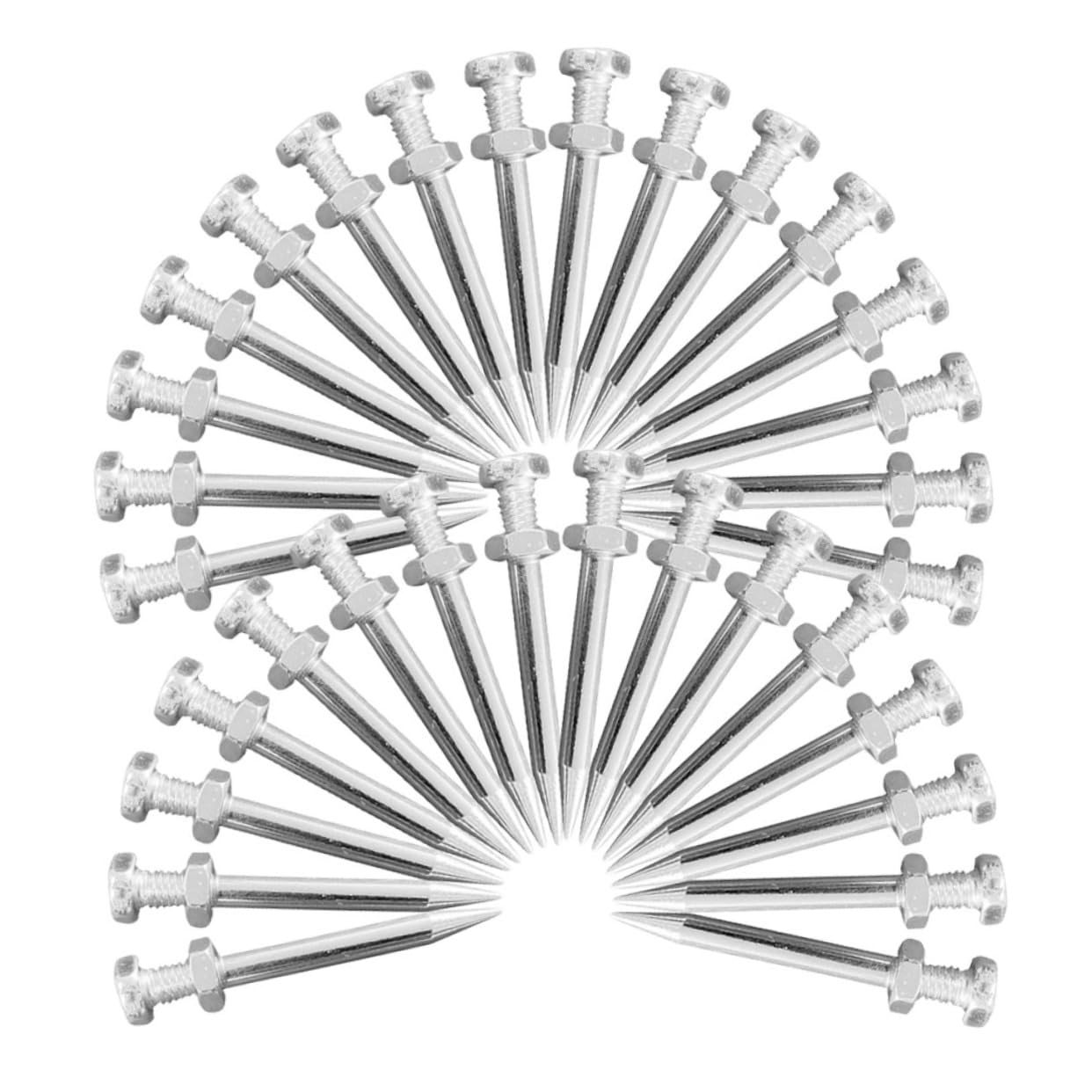 KICHOUSE Lawn Shoes Spikes 40pcs Aerator Shoes Pegs for Yard Garden and Soil Aeration Sturdy Metal Construction