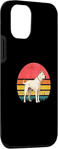 Vista 3 de iPhone 12/12 Pro Dogo Argentino Sunset Retro Dog Vintage Design Mom Dad Kids Case