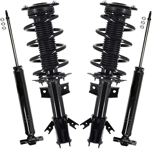 Miniatura 142 de Detroit Axle - Amortiguadores para BMW 328i 325i 128i 135i 335i 330i 335d 335is (sin Sport Susp.) 2 puntales delanteros completos con muelle