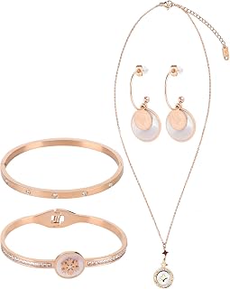 Conjunto de joias, colar feminino moderno e seguro para mães para casamentos para festas de dança para esposa