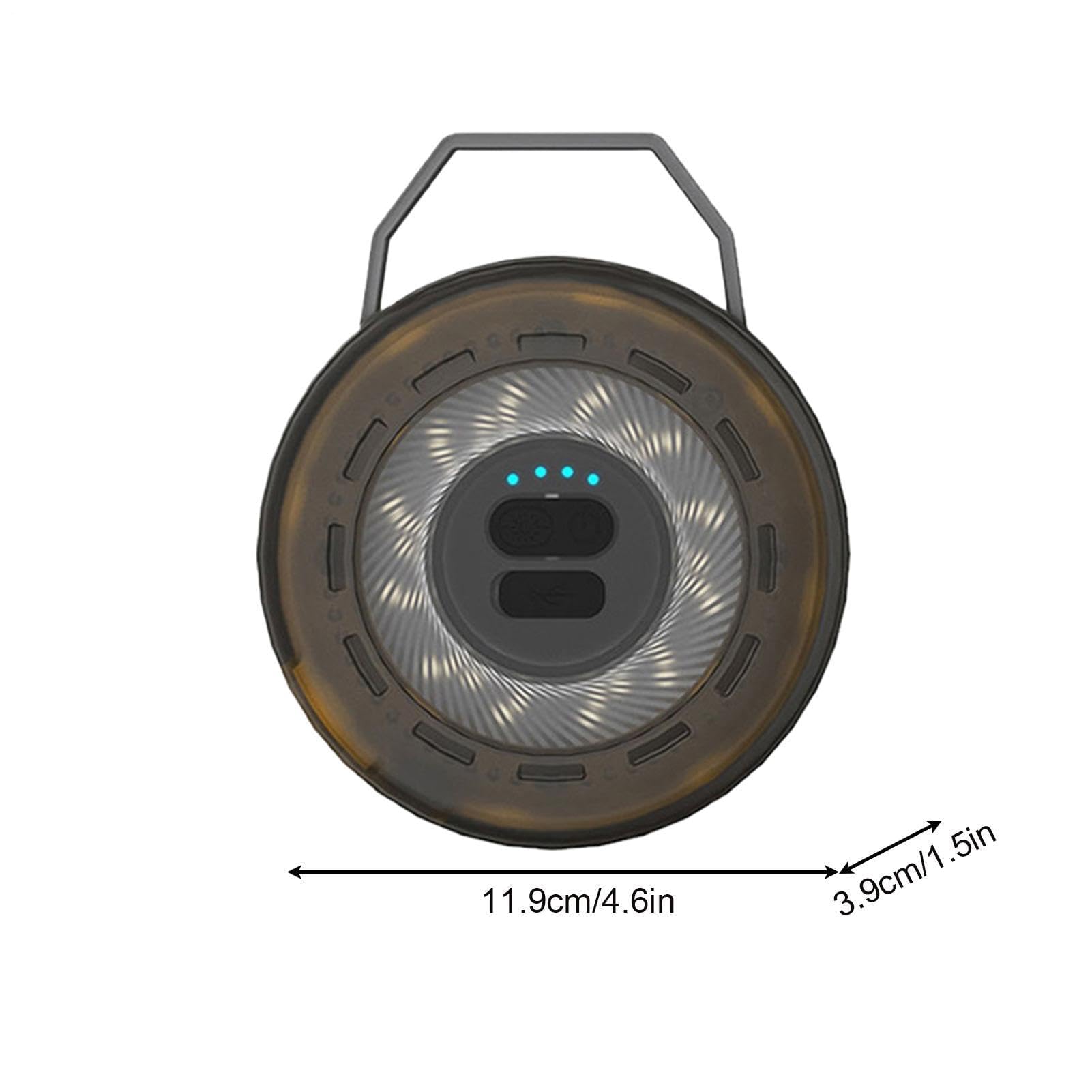 Guirlande lumineuse de tente de camping – 2000 mAh – Lampe féérique rechargeable avec 6 modes – Guirlande lumineuse rétractable pour terrasse, auvent, jardin, cour, pelouse, auvent