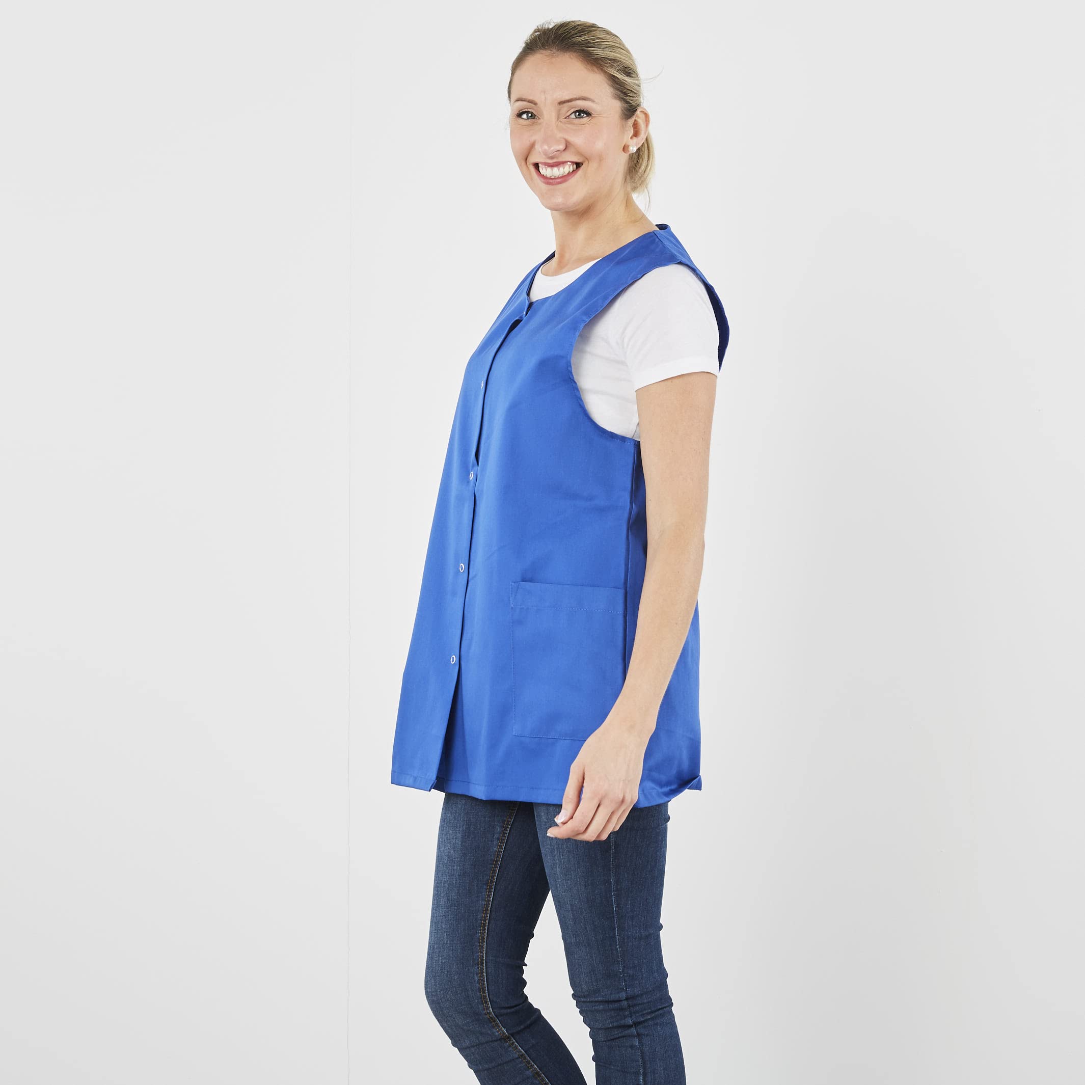 Hurry Jump Tablier Ménage Blouse Femme de ménage sans manches