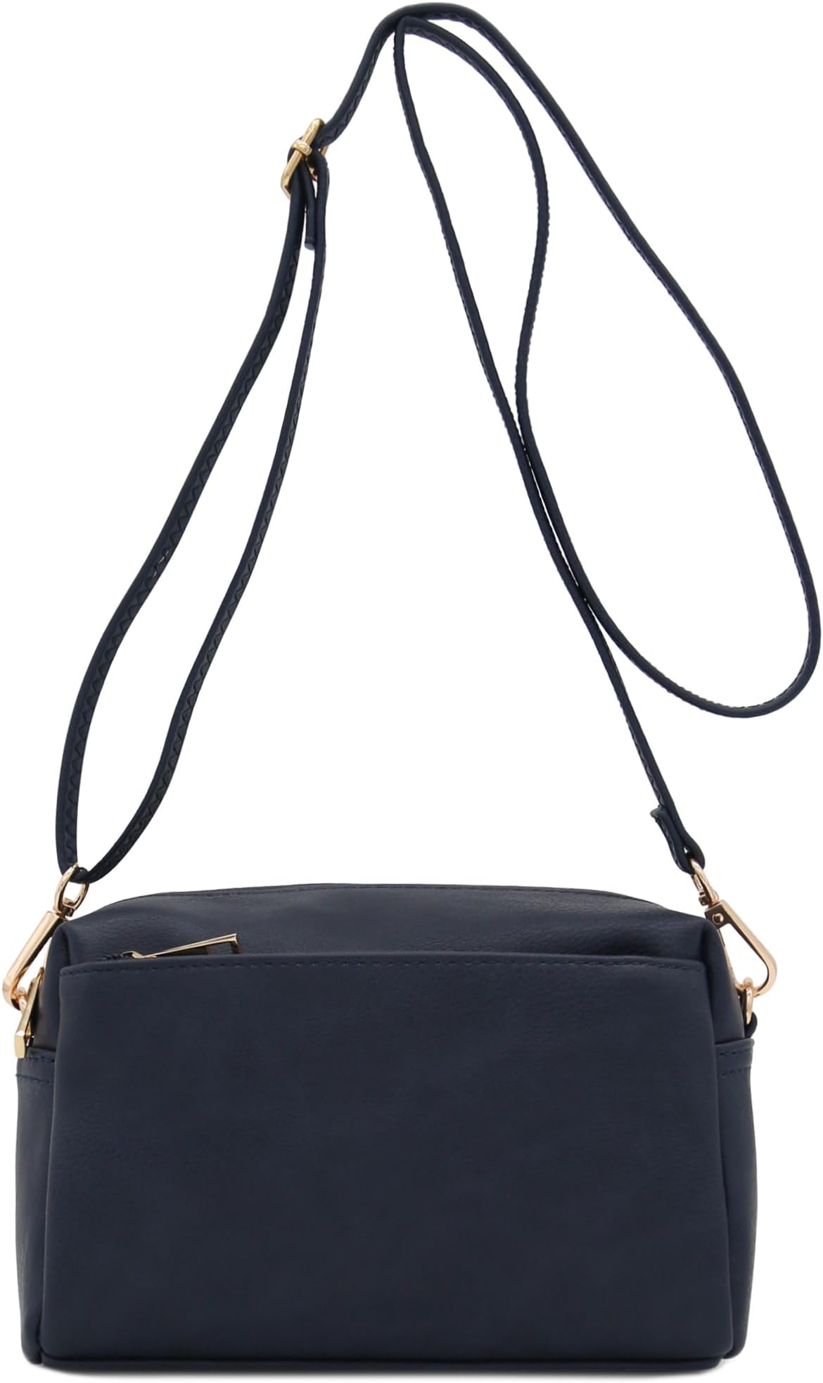 Triple Zip Small Crossbody Bag