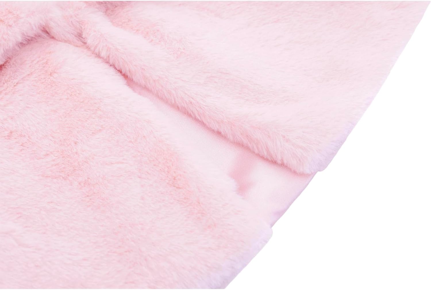 Lilax Girls Faux Fur Bolero Shrug Button Closure Cozy Dress Coat - Image 9