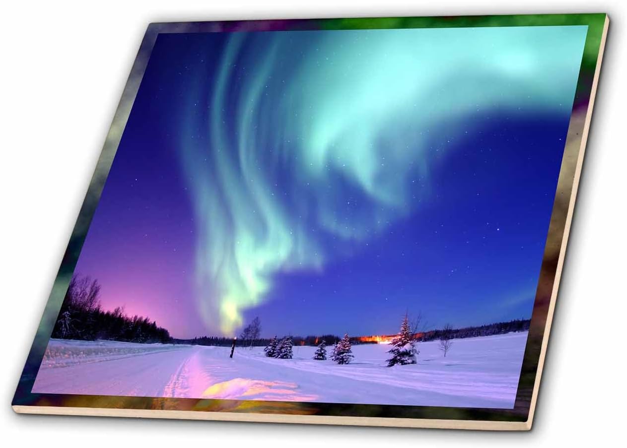 3dRose LLC Alaska PortarlicHot 12-Inch Ceramic Tile