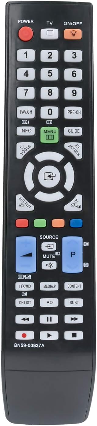 Allimity BN59-00937A Replacement Remote fit for Samsung TV UE55B7000WW UE55B7020WP UE55B7020WW UE55B7050WW UE55B7070WW UE55B7090WP UE40B7090WW UE40B8000XW UE46B7000WP UE46B7000WW UE46B7020WP