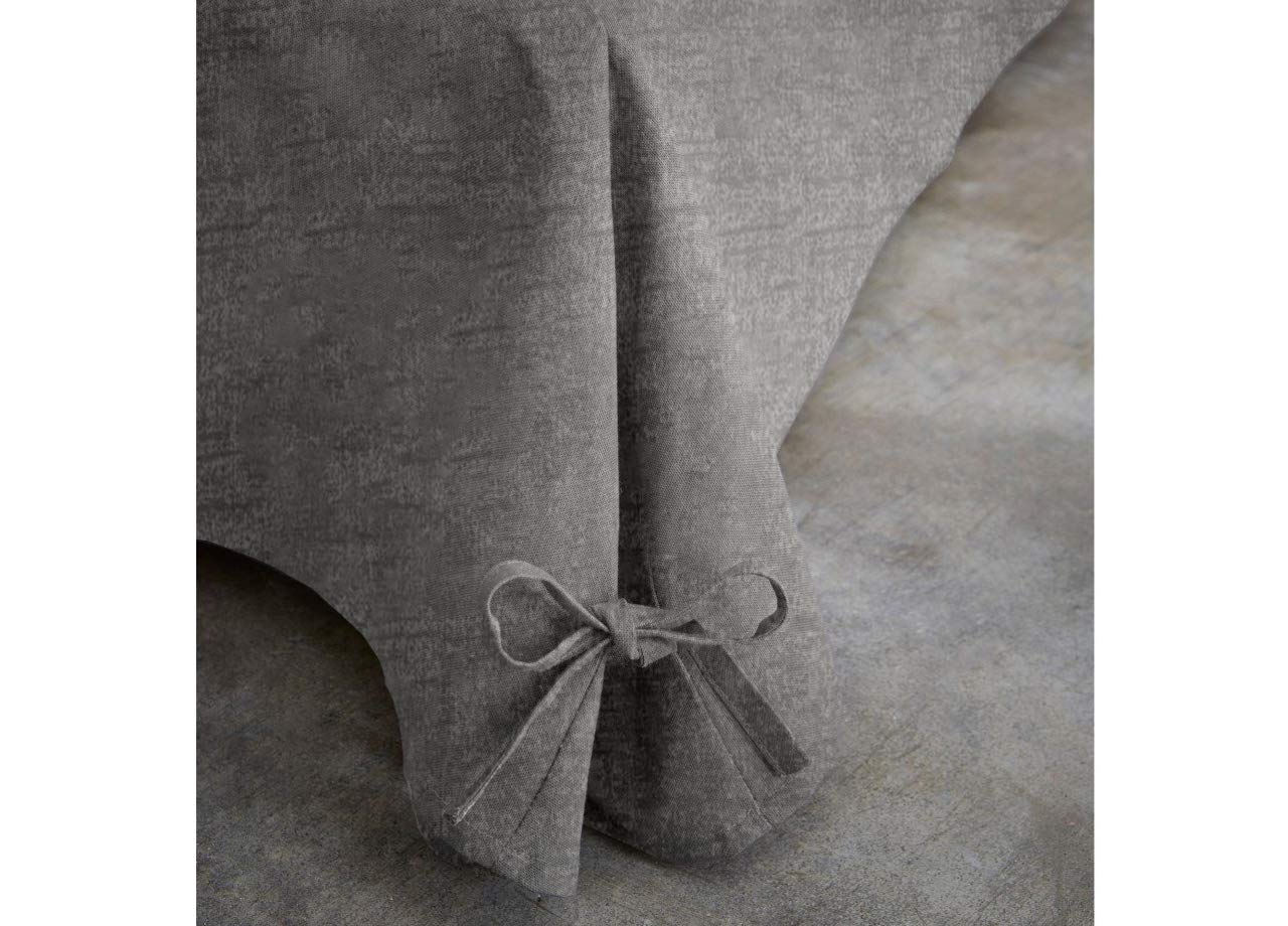 Gonna Da Letto ISZI Per Matrimoniale: In Microfibra, Caduta 35 Cm, Viola, Elastica E Lavabile - Foto 5