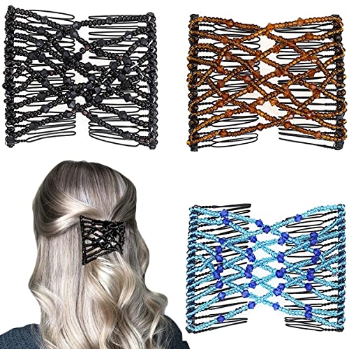 3 Piezas Peines Elásticos Mágicos para Cabello Multiusos miniatura 1