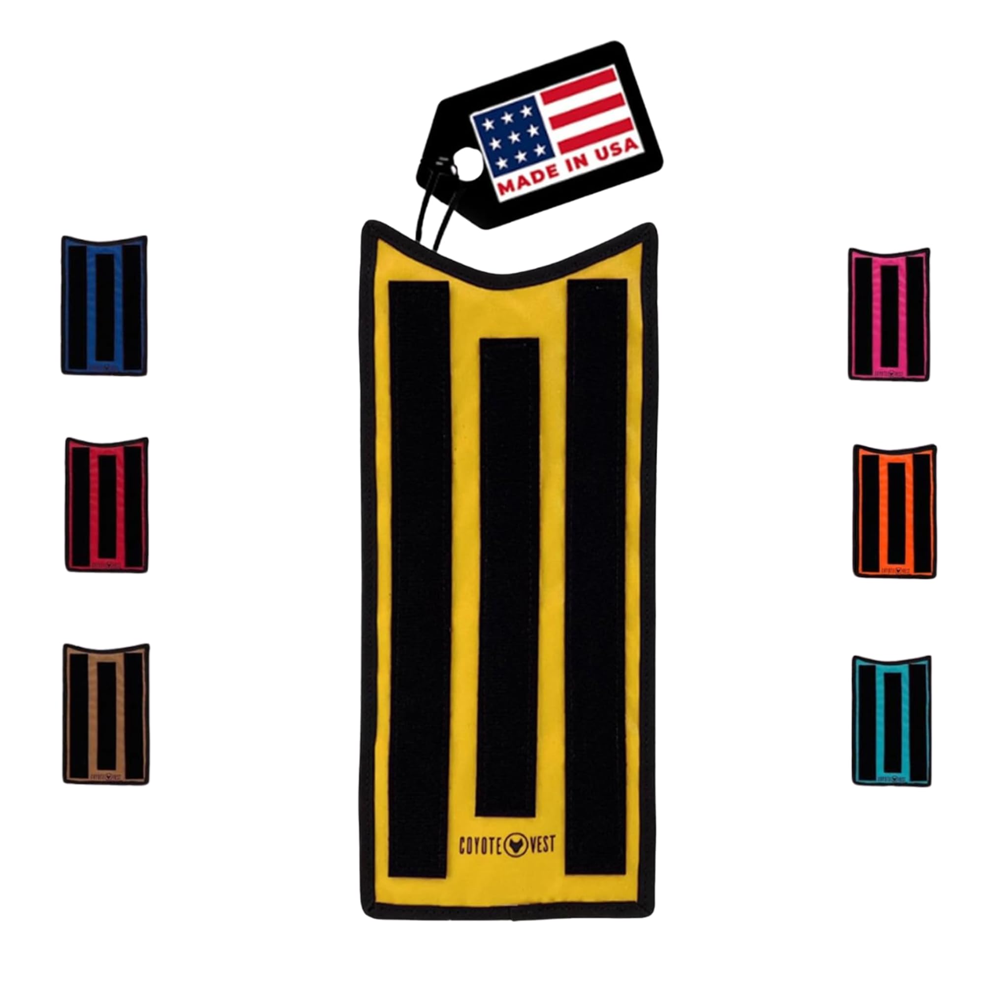 HawkShield Pad for CoyoteVest or SpikeVest, Dog Harness Vest, Protective Dog Vest Harness Add-On to Shield Your Pet from Birds of Prey, Raptor, Hawk, Coyote & Animal Attacks- (Small, Yellow)