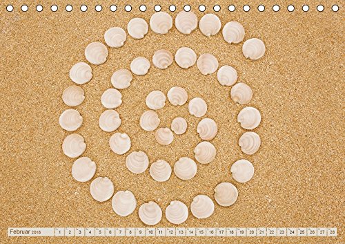 Am Strand - Fundstücke und Kunstwerke (Tischkalender 2018 DIN A5 quer): Schätze aus dem Meer und Kunst am Strand (Monatskalender, 14 Seiten ) (CALVENDO Natur)