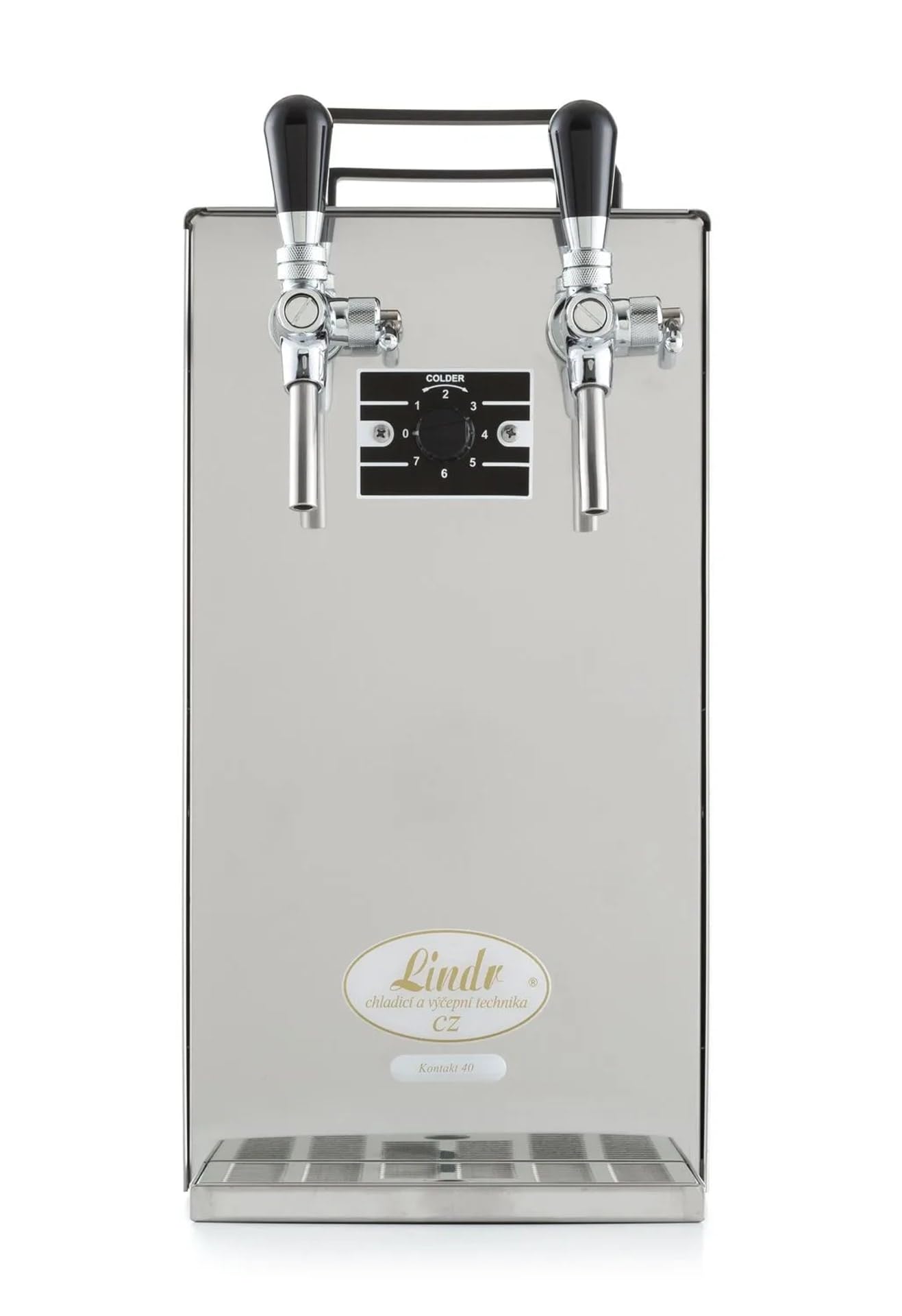 Kit completo sistema de dispensación de cerveza, contactador 40/K 2 líneas, enfriamiento seco, acero inoxidable, 50 l/h, bomba de membrana Green Line, keg tipo D, keg 2 tipo A