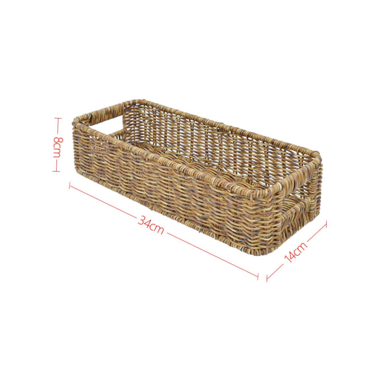 Ciieeo Imitation Rattan Storage Basket Lightweight Multipurpose Container for Organizing Daily Necessities for Home Decor and Storage