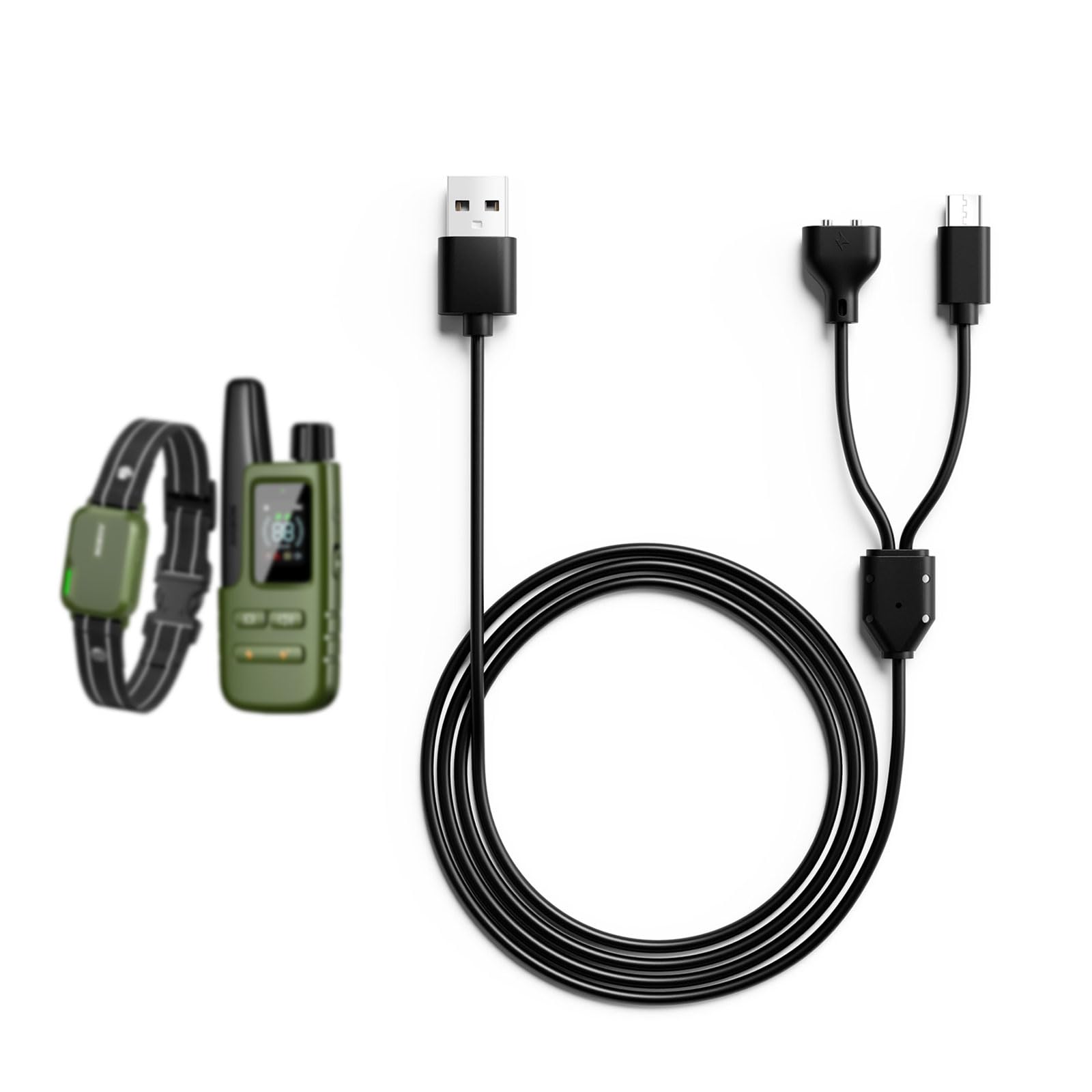 Photo 1 of MEROM for Jugbow Dog Shock Collar Charger Replacement, Power Cable for Training 2-in-1 Magnetic Charging and USB Type C Cord
