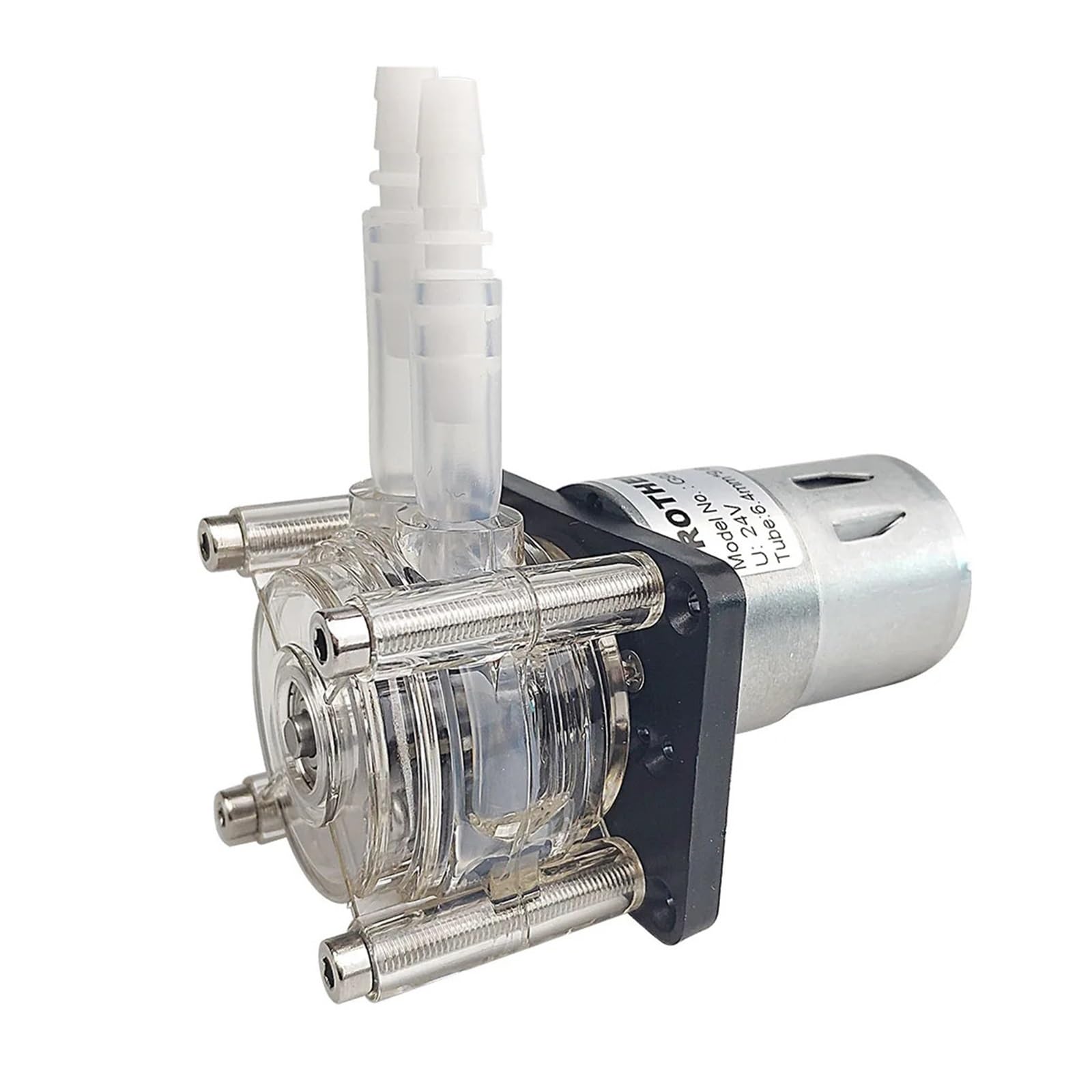 Diaphragm Pump, Peristaltic Pump DC 12V/24V 500ml/min Metering - Liquid Dispenser for Aquariums, Laboratory and Analytical Systems(A 12V)