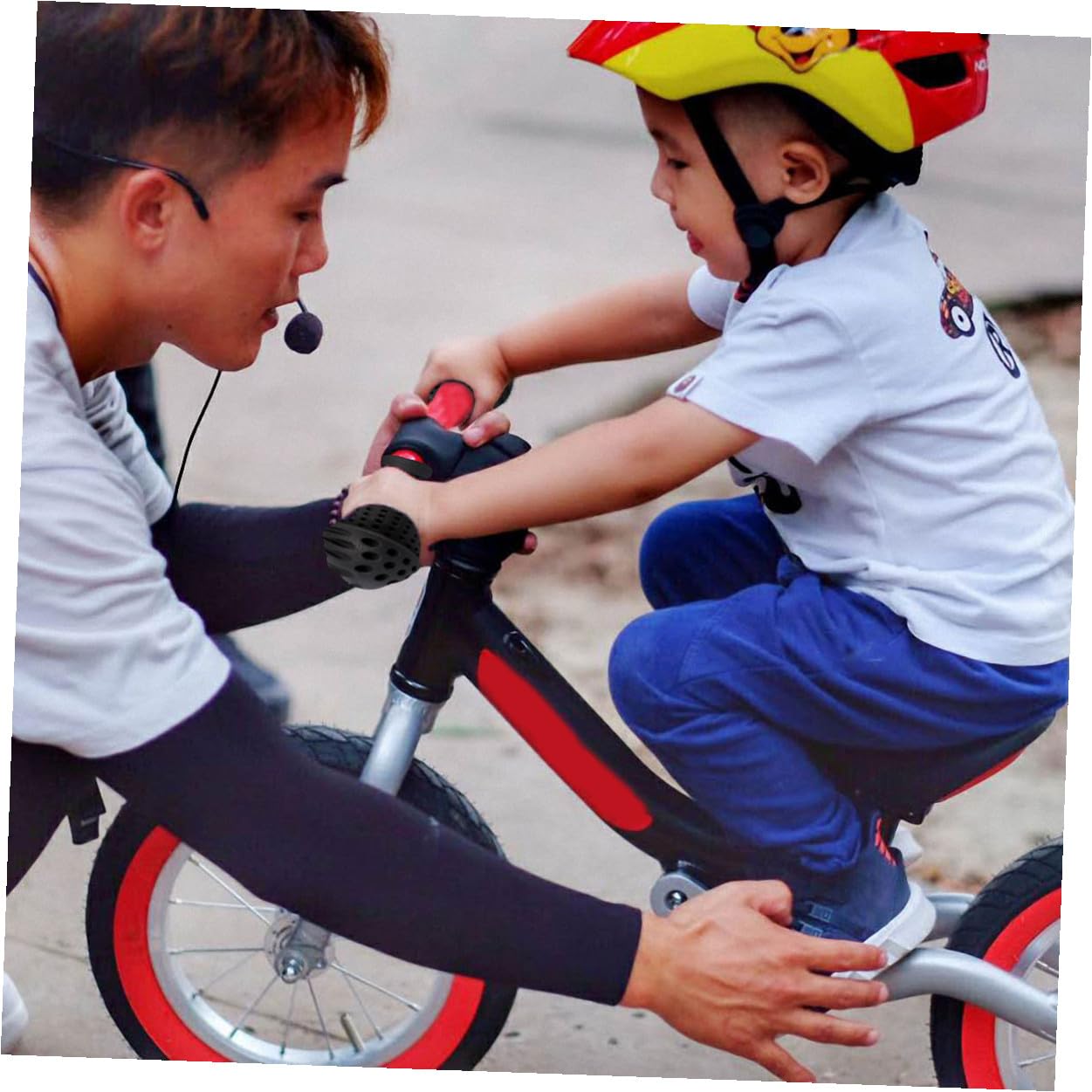 Toddmomy Poignée De Vélo Barre De Chute Verrouillage De Vélo Pédales Vélos Poignées De Guidon Housse De Guidon Couvre-guidons Poignées De Vélo De Montagne Caoutchouc Black