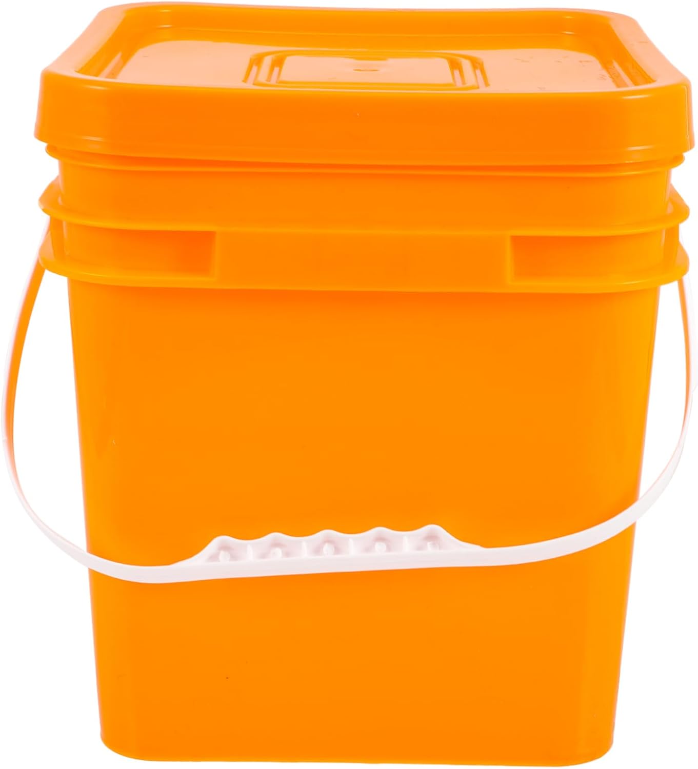 10L Reusable Plastic Storage Bucket Seal Lid Multipurpose Household Laundry Powder Container Stackable Handle for Organizing Paint Detergent