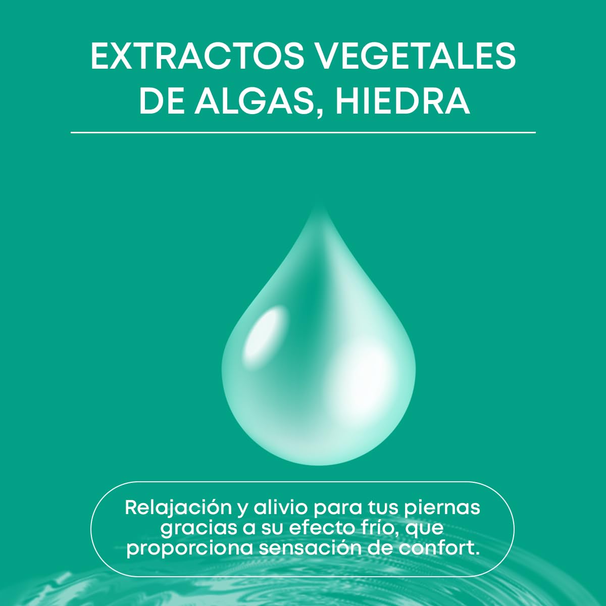Noche y Día - FRIGIBAND - Loción Efecto Frío para Piernas Cansadas - Líquido para vendas Frías, Reductor y Reafirmante - Con Algas Fucus, Hiedra y Activos Hipotérmicos - 1000 ml