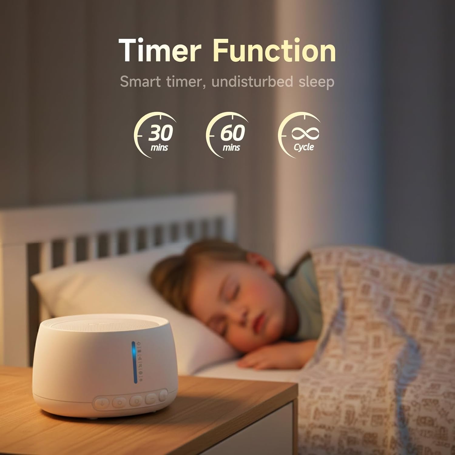 White Noise Machine,Sound Machine for Sleeping,Sleep Aid for Adults Baby,18 Non-Looping Sounds,ZenNap App Included 500+ Hi-Fi Audios,8-Sounds Mixing,Office,Travel,Home - Image 4